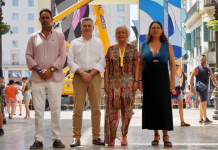 La Feria del Centro estrena portada en calle Larios La Feria del Centro estrena portada en calle Larios